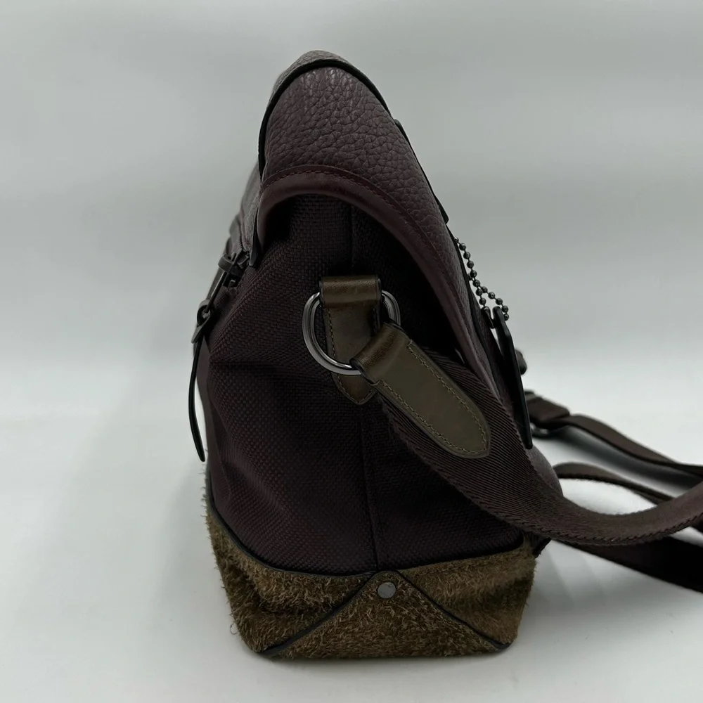 RARE Coach Brown Leather Manhattan Bike Bag - Picture 4 of 9